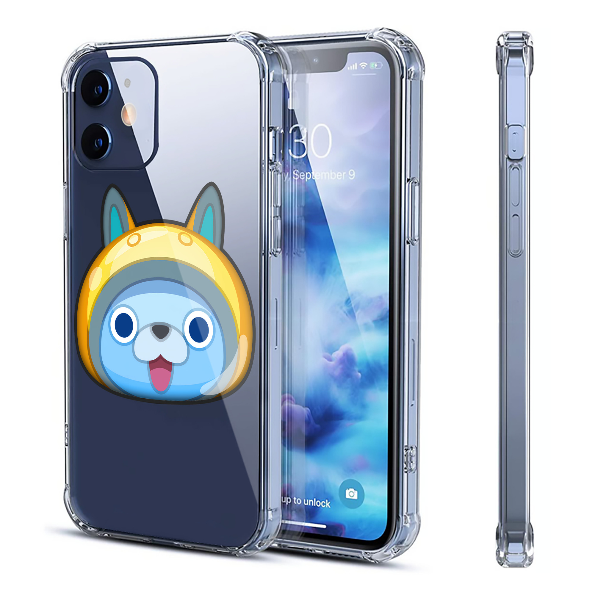 （画像用） 妖怪ウォッチ Yo-kai Watch 【iPhone 12シリーズ対応】透明スマホケース（クリアソフトケース）